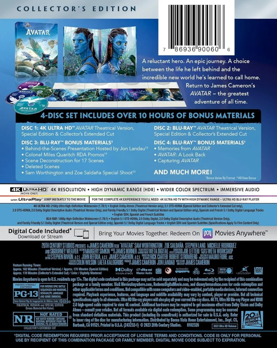 Avatar (4K UHD, 4 Disc Collector's Edition) - Image 2