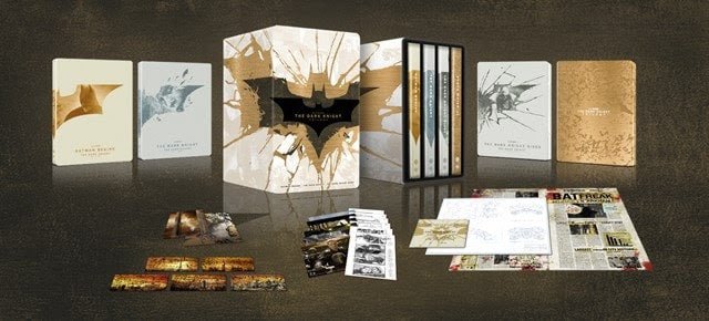 Batman: The Dark Knight Trilogy (4K UHD, UK Limited Edition Steelbook Set, Region Free) *see note