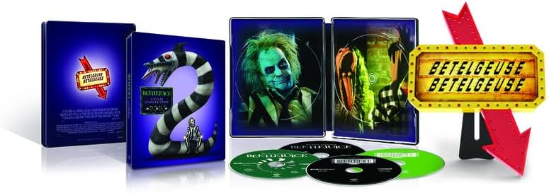 Beetlejuice 2-Film Collection (4K UHD, Limited Collector's Edition Steelbook, Region Free) *see note - Image 2