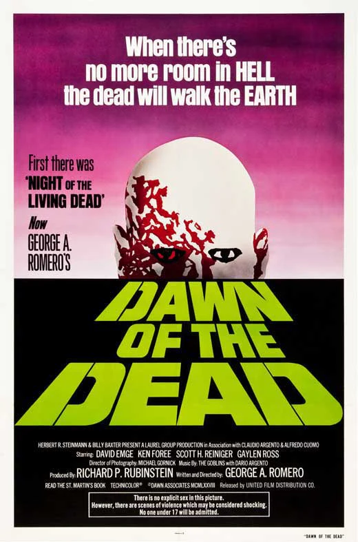 Dawn of the Dead Poster 11x17
