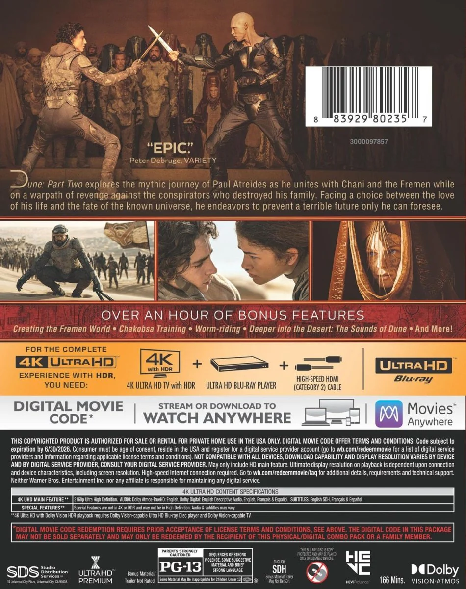 Dune: Part Two (4K UHD) - Image 2