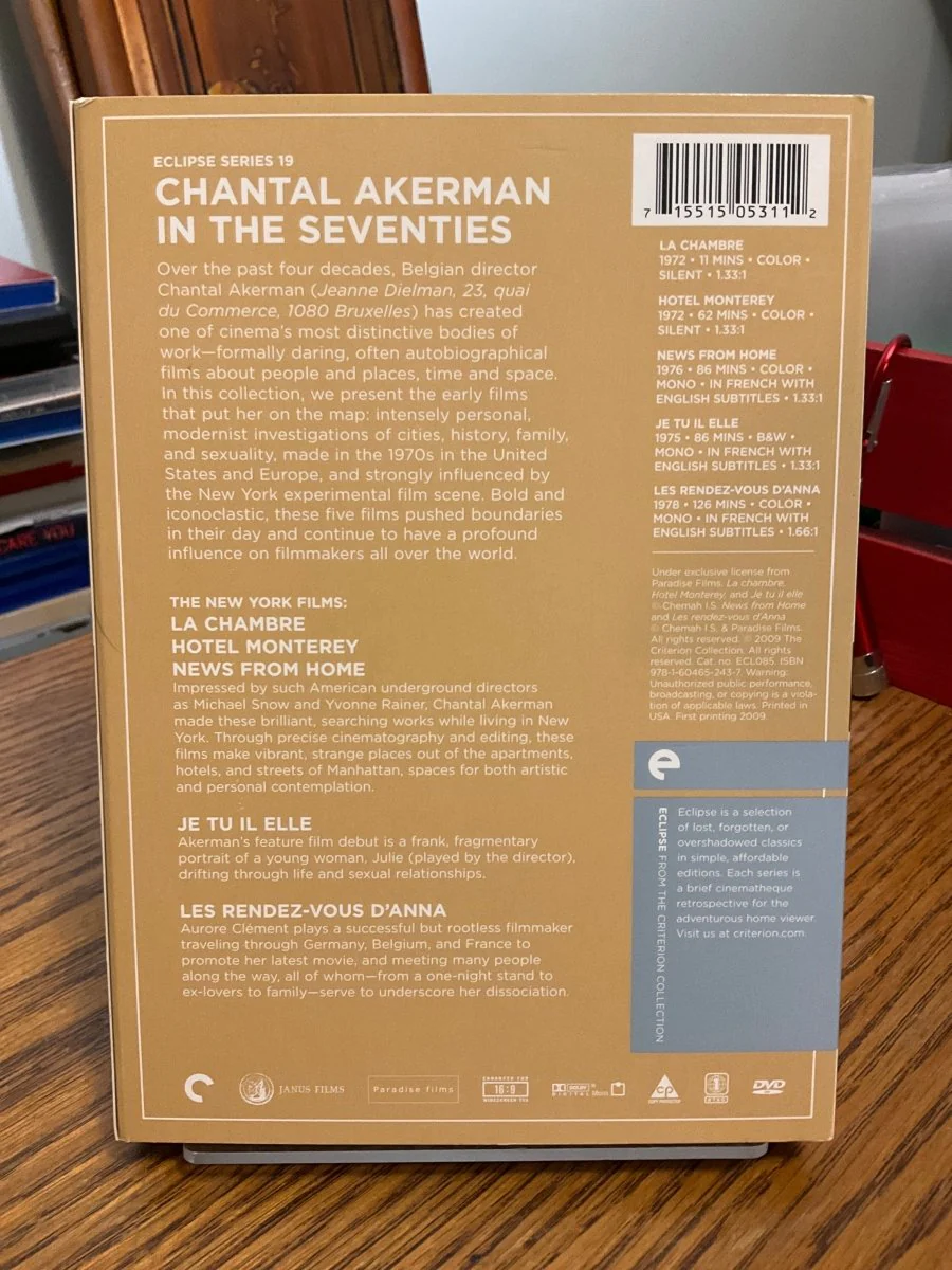 Eclipse Series 19: Chantal Akerman in the Seventies DVD USED - Image 2
