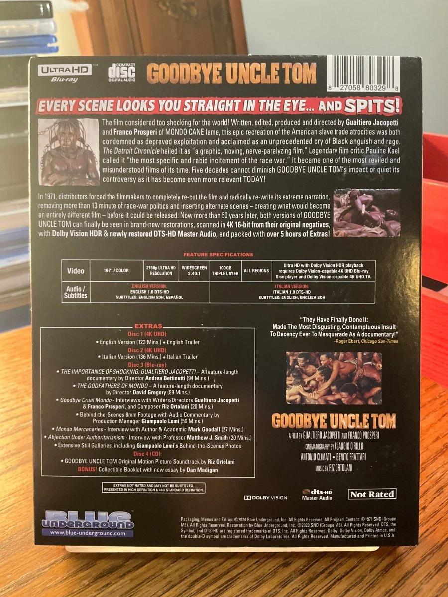 Goodbye Uncle Tom (4K UHD, 4-Disc Limited Edition) w/SLIP USED - Image 2