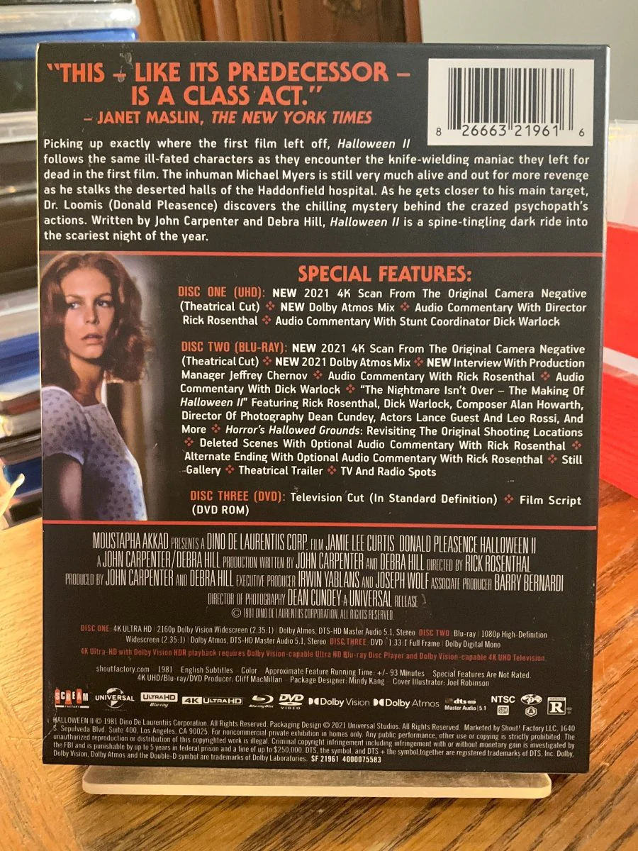 HALLOWEEN II: Collector's Edition 4K UHD w/HARDCASE USED - Image 2