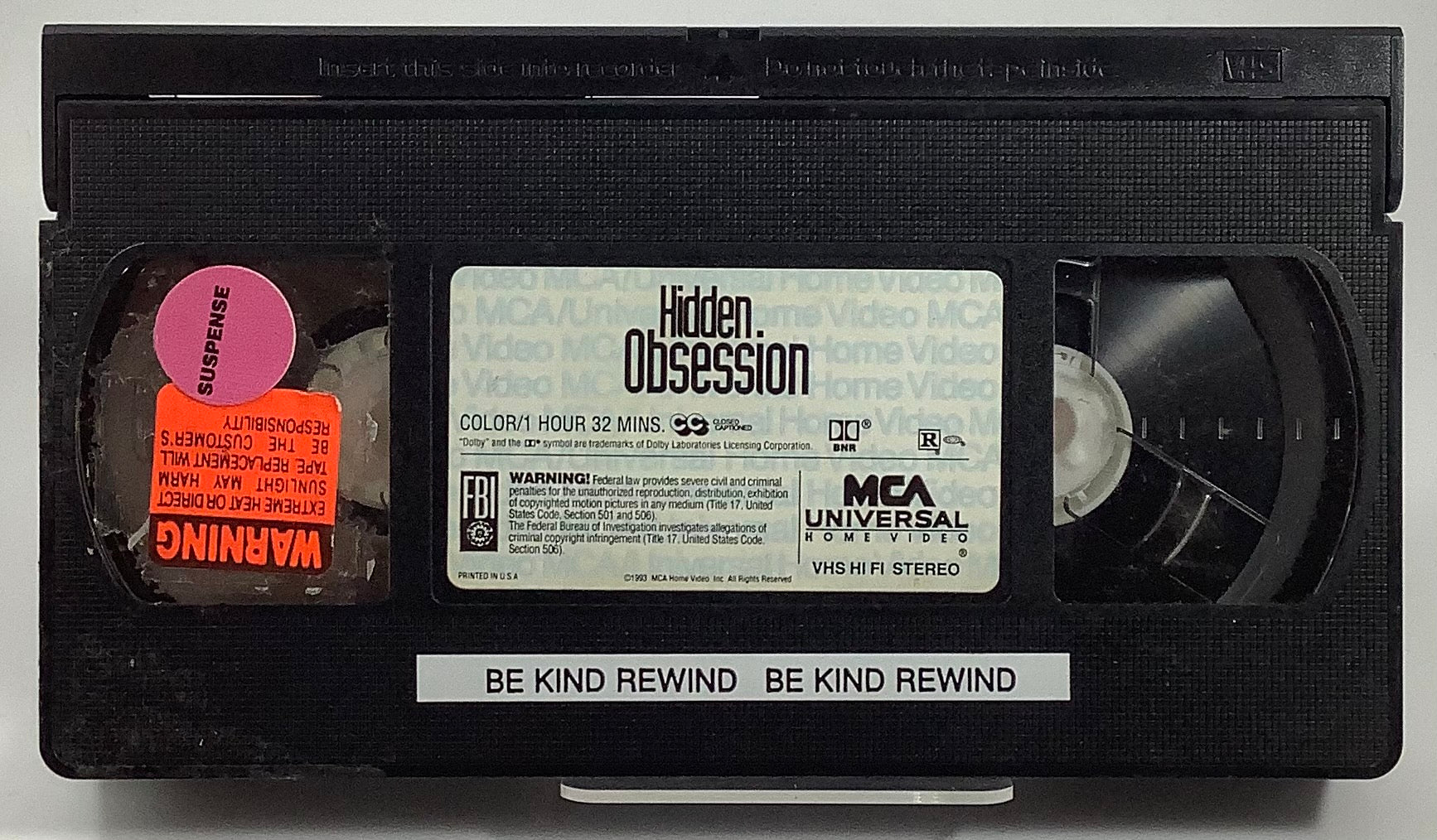 Hidden Obsession VHS - Image 3
