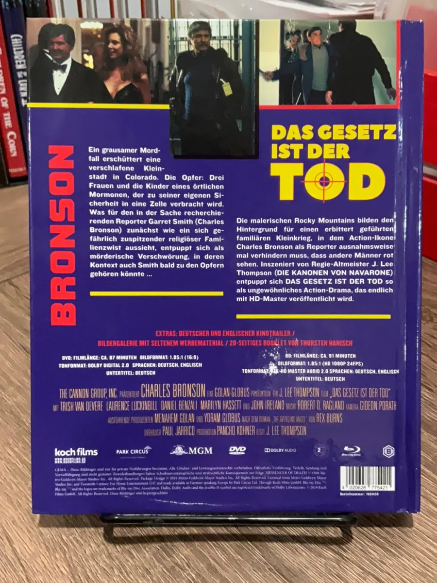 Messenger of Death AKA DAS GESETS IST DER TOD GERMAN IMPORT (REGION B ) MEDIABOOK USED - Image 2