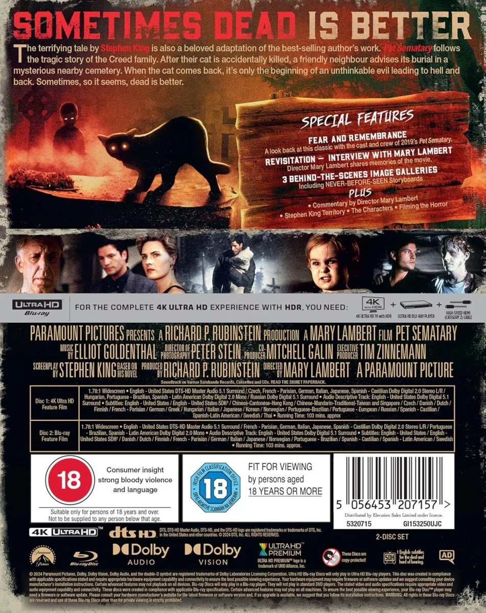 Pet Sematary (UK 4K UHD, Limited 35th Anniversary Collector's Edition, Region Free/B) - Image 3